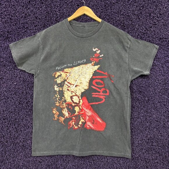 Korn Follow The Leader Album Art Heavy Metal Band T-Shirt L - Picture 1 of 4